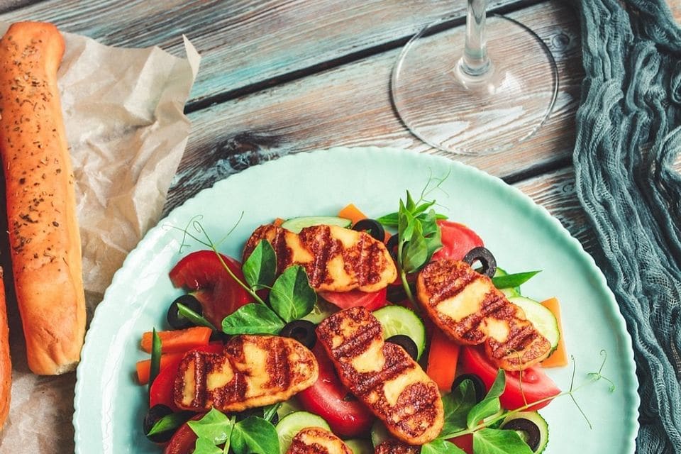 Couscous mit Halloumi und Gemüse