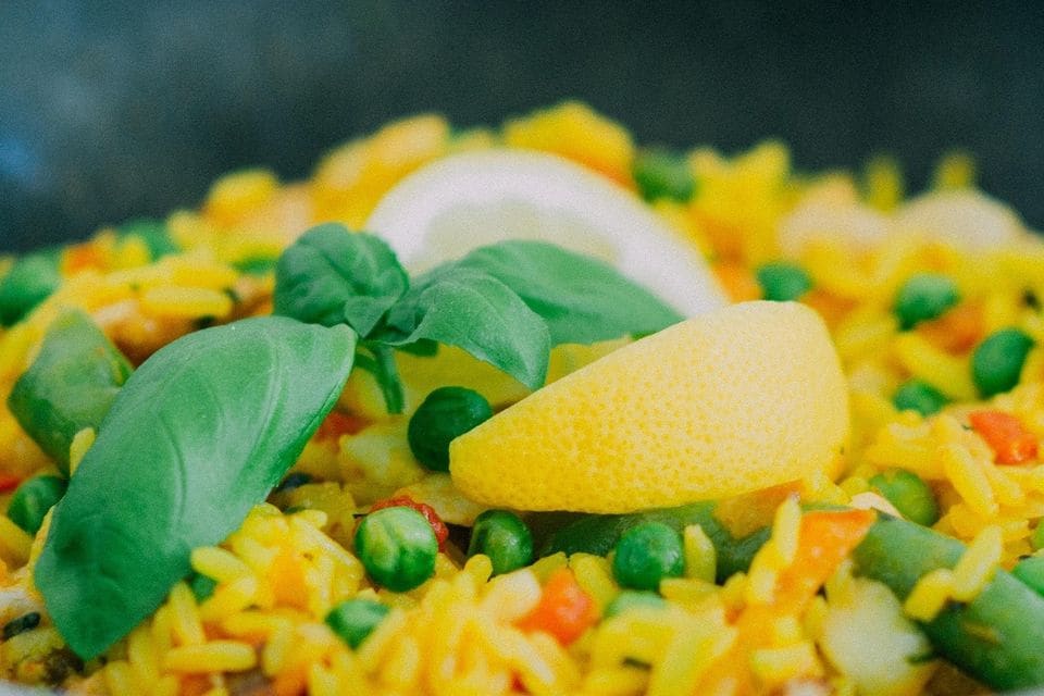 Erbsen-Pulao (Gewürzreis)