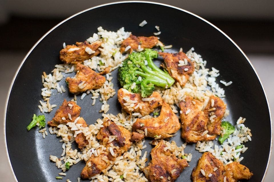 Hähnchen mit Gemüse vom Blech