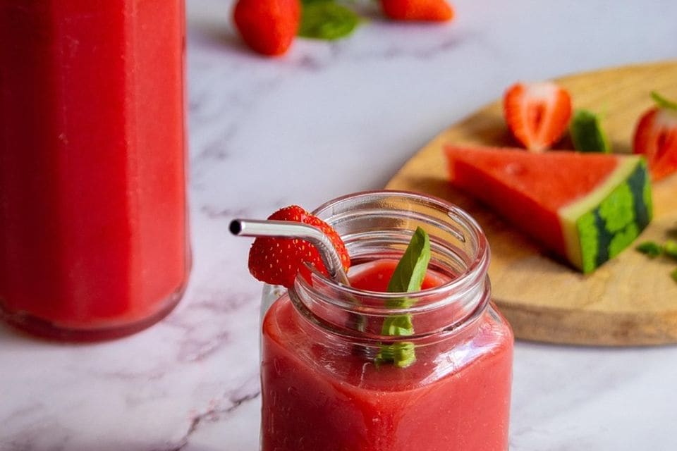 Kirsch-Hafer-Smoothie