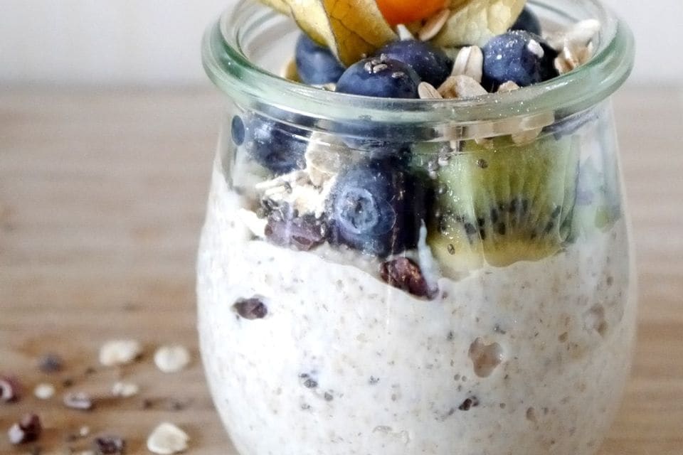 Overnight Oats mit Beeren