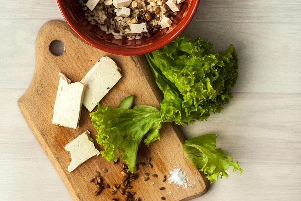 Tofu-Rührei mit Gemüse